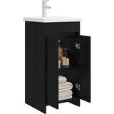  Kupaonski umivaonik s sudoperom Crni hrast 42 x 40 x 84,5 cm | shoptok.hr