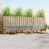  Set vanjskih sofa 9 kom. Bijela i svjetlosiva | shoptok.hr