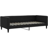  Dnevni krevet na razvlačenje s ladicama crni 100x200 cm tkanina | shoptok.hr
