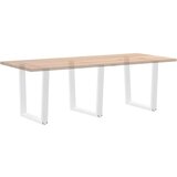  Noge za blagovaonski stol V-oblik 3 kom bijele 80x(72-73 3) cm | shoptok.hr