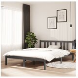  Za krevet od masivnog drva sivi 135x 190 cm 4FT6 bračni | shoptok.hr