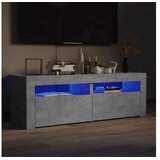  TV omarica z LED lučkami betonsko siva 120x35x40 cm | Shoptok.si