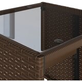  4-dijelni set vrtnih sofa od poliratana s jastucima smeđi | shoptok.hr