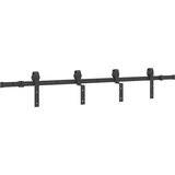 vidaXL Komplet opreme za drsna vrata 183 cm jeklo črne barve | Shoptok.si