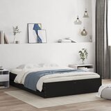 vidaXL Posteljni okvir s predali črn 140x190 cm inženirski les Cene