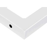  Zidna polica za Lavabo - Umivaonik od čelika i masivne hrastovine - Smeđa i bijela 60 x 50 x 2 cm 1 Pravokutno | shoptok.hr
