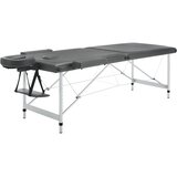  Stol za masažu s 2 zone aluminijski okvir antracit 186 x 68 cm | shoptok.hr
