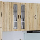  Zidni stakleni ormarić Lucca Hrast sonoma 60 x 31 x 100 cm | shoptok.hr