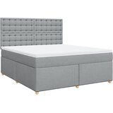  Krevet s oprugama i madracem svjetlosivi 180x200 cm od tkanine | shoptok.hr