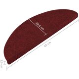  Samoljepljivi otirači za stepenice 15 kom 65x22 5x3 5 cm crveni | shoptok.hr