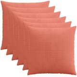  Presvlaka za jastuk 6 pcs ALMELO Crvena narančasta 55 x 55 cm Slike