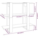 Ormarić za knjige / pregrada boja smeđeg hrasta 100x30x87 cm | shoptok.hr