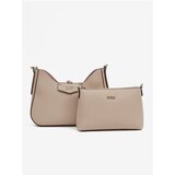 Guess 2in1 Brenton Hobo Beige Handbag - Women Cene