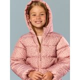 Sinsay Pamučna Puffer Jakna S Kapuljačom I Leopardskim Uzorkom | shoptok.hr