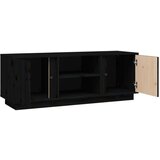 TV omarica črna 110x35x40,5 cm trdna borovina, (20731619) | Shoptok.si