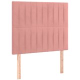 Box spring krevet s madracem ružičasti 90x190 cm baršunasti | shoptok.hr