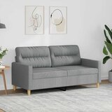  Dvosjed od tkanine svjetlosivi 140 cm | shoptok.hr