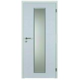 DOORNITE Sobna vrata s steklom Quadro (848 x 2.000 mm, Smer odpiranja: Desno, Bela, Satje, Lakirana površina) | Shoptok.si