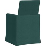 vidaXL Jedilni stoli 2 pcs Temno zelena 57 x 67 x 95 cm blago | Shoptok.si