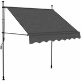 Tenda na ručno uvlačenje s LED svjetlima 200 cm antracit | shoptok.hr