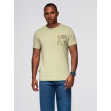 Ombre Men's cotton t-shirt with printed pocket - light grey | Shoptok.si
