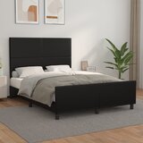  Okvir za krevet s uzglavljem crni 140x190 cm od umjetne kože | shoptok.hr