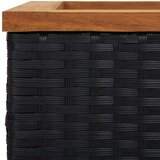  Sadilica crna 40 x 40 x 80 cm od poliratana | shoptok.hr
