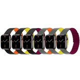  Silikonska narukvica za Apple Watch sa magnetom crno narandzasta 38/40mm | Eponuda.com