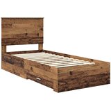 Krevetna konstrukcija Staro drvo 90 x 190 cm Konstruirano drvo | shoptok.hr