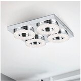 Eglo fradelo zidna/stropna/4, led, 4x4w, krom/kristal | shoptok.hr