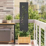 vidaXL Dekorativna ploča za vrt Crna 32 x 140 cm | shoptok.hr