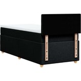 Krevet s oprugama i madracem crni 90x200 cm od tkanine | shoptok.hr