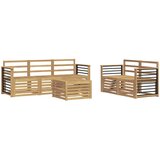  Set vanjskih sofa 6 kom. Bijela Čvrsto drvo akacije | shoptok.hr