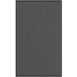vidaXL Predpražnik črtast črn in siv 90x150 cm | Shoptok.si