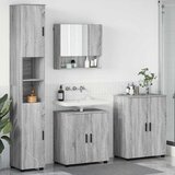 vidaXL Set namještaja za kupaonicu Zidne 4 pcs Sivi hrast sonoma Cijene