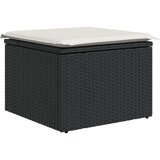  Vrtna garnitura - 8-dijelni vrtni blagovaonski set s jastučićima Crni poli ratan akacija | shoptok.hr