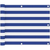 vidaXL balkonski zastor bijelo-plavi 75 x 400 cm od tkanine Oxford Cijene