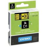 Dymo Trak Dymo D1 436180, 6 mm 7 m (črna/rumena), original Cene