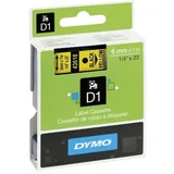 Dymo Trak Dymo D1 436180, 6 mm 7 m (črna/rumena), original