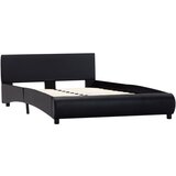 The Living Store Posteljni okvir črno umetno usnje 140x200 cm - Posteljni Okvir, (21523712) | Shoptok.si