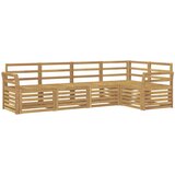  Set vanjskih sofa 5 pcs Bijela 249 x 130,5 x 73 cm | shoptok.hr