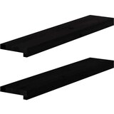 Prozorske klupice 2 kom tamnosmeđe 80x15x2 cm masivne hrast | shoptok.hr