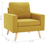  Fotelja od tkanine žuta | shoptok.hr