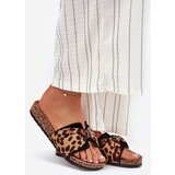 Boto Ladies sandals on cork platform leopard print Mevuna | Shoptok.si