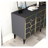 Hanah home cagla - anthracite, gold anthracitegold console | ePonuda.com