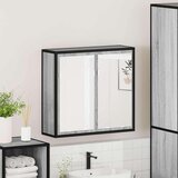 vidaXL Kupaonski ormarić s ogledalom sivi Sonoma 65x20x60 cm | shoptok.hr