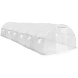 vidaXL Rastlinjak 27 m² 900x300x200 cm - - Bela - 44.3 - 900 x 300 x 200 cm - 2025- | Shoptok.si