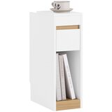 SoBuy nočna omarica ozka bela lesena 20 x 35 x 60 cm z odstranljivim vrhom in predalom za kavč spalnico dnevno sobo, (5000017116) Cene