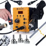 Rosfix SET SPAJKALNA POSTAJA 858D ULTRA – 700W, LED, 3 PROGRAMI, 50X SPOJI ZA PP/PE/ABS/PVC | 100–480°C, (5000075797) | Shoptok.si