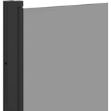 Obloga za tuš Črna 130 x 138 cm ESG steklo in aluminij | Shoptok.si